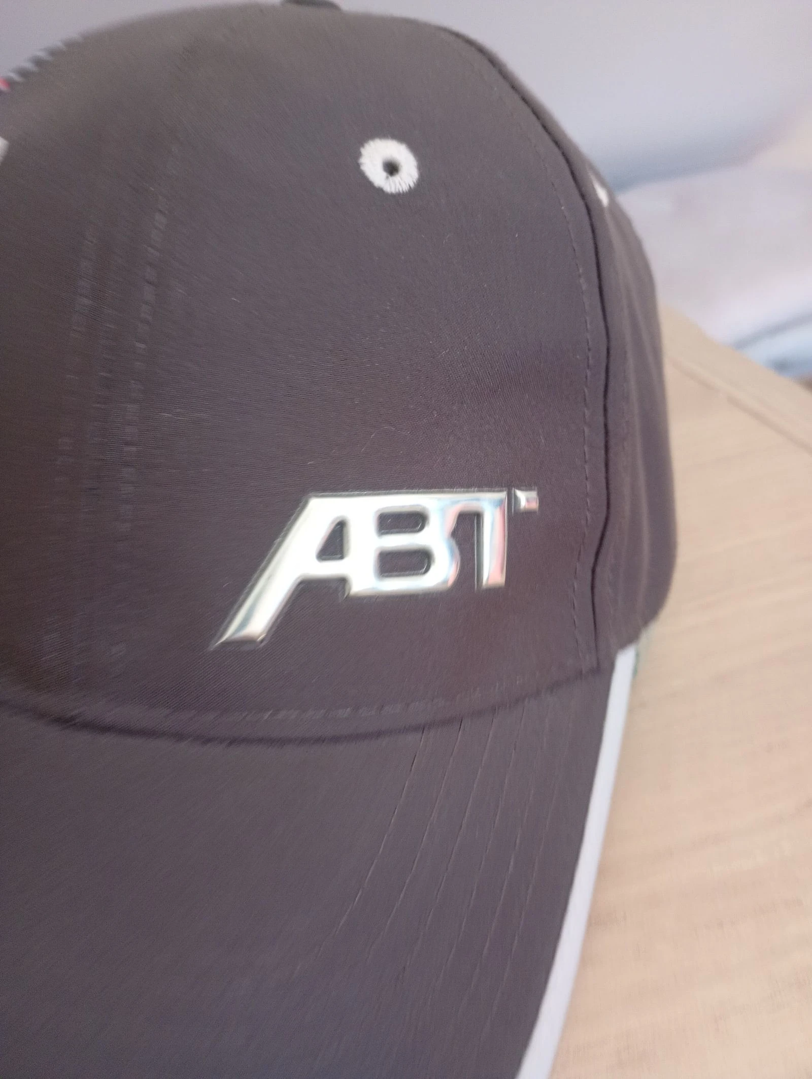 Gorra vintage ABT automobile ajustable gris y rojo – photo 7